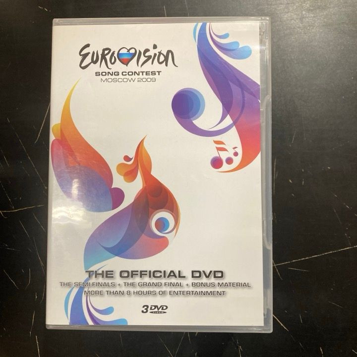 Eurovision Song Contest Moscow 2009 3DVD (VG-VG+/M-) -pop-